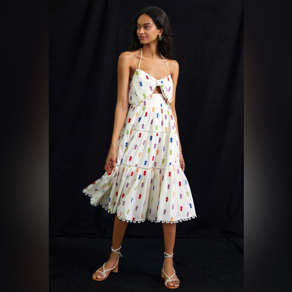 Farm Rio Pineapple Midi Dress